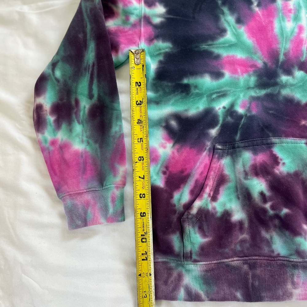 PacSun Tie-Dye Hoodie - Pink, Green, Navy - Picture 3 of 7